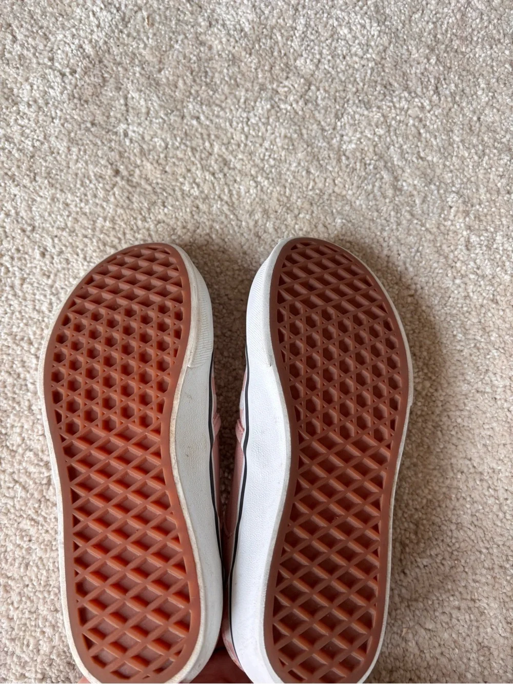 Vans Classic Slip-On Pink White Checkerboard Sneakers Youth Size 3